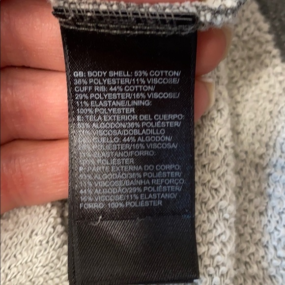 The North Face hoodie v neck hi lo loose fit grey - Picture 8 of 12